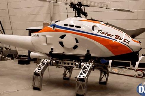 Mirip Belalang, Helikopter Ini Mendarat dengan Kaki Robot