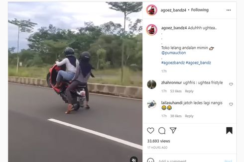 Berbahaya, Perempuan Mulai Ikuti Aksi Wheelie