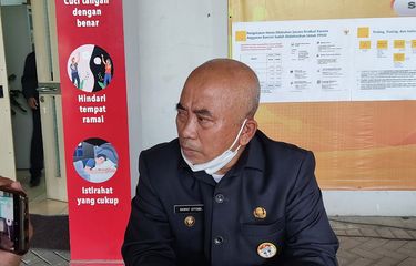 Walikota Bekasi Rahmat Effendi saat ditemui di kawasan Stadion Patriot Candrabhaga, Senin (28/11/2021)