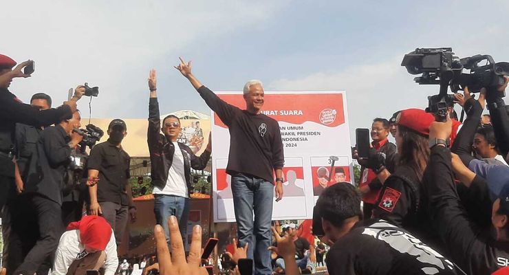 Kampanye di Sidoarjo, Ganjar Pastikan Hadiri Debat Cawapres Malam Ini