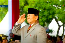 Hadiri HUT Bhayangkara Ke-78, Prabowo Berjalan Berdampingan dengan Puan Maharani