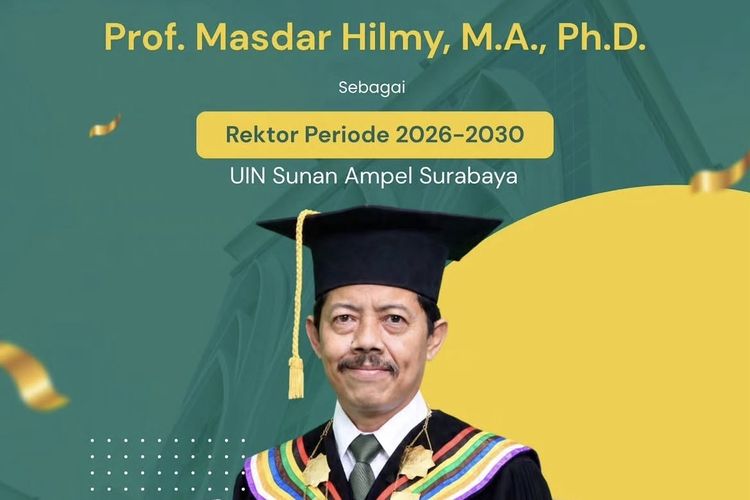Prof Masdar Hilmy Resmi Dilantik Jadi Rektor UINSA Surabaya 2026-2030