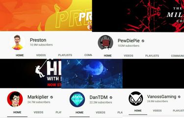 Lima Channel Youtube Gaming Terkaya di Dunia Tahun 2019