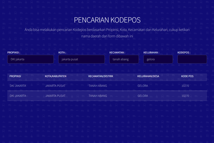 Cara cek area code TV Digital lewat situs Dakota Cargo.