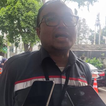 Direktur Utama KCIC Dwiyana Slamet Riyadi saat ditemui di Stasiun Gambir, Jakarta, Jumat (5/4/2024).