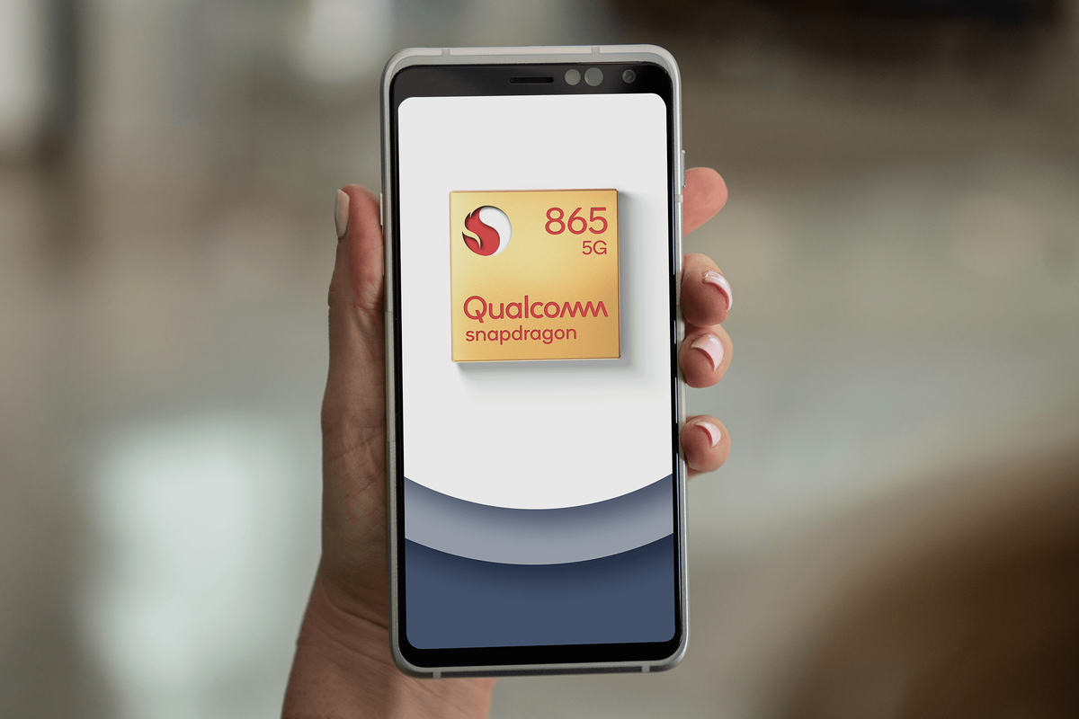 Ponsel QRD Qualcomm dengan chipset Snapdragon 865.