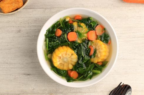 Resep Sayur Bayam Oyong Kuah Bening, Makanan Sehat Diet Santan