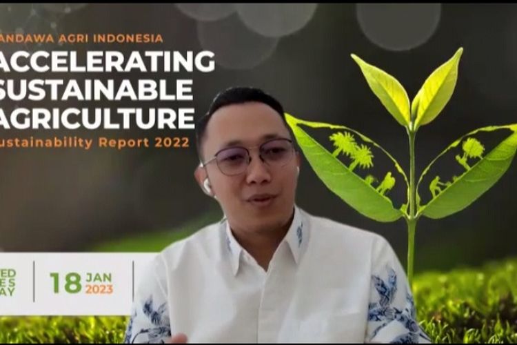 CEO and Founder Pandawa Agri Indonesia (PAI) Kukuh Roxa saat jumpa pers virtual, Rabu (18/1/2023).
