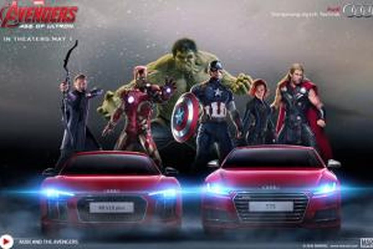 Audi tampilkan tiga model di Avengers: Age of Ultron, 