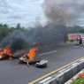 Buntut Penganiayaan, Warga Segala Anyar Bakar Ban di Bypass Mandalika