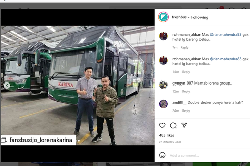 Bocor Wujud Bus PO Lorena dan Karina Terbaru