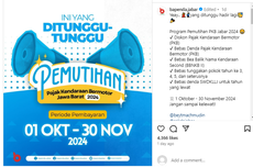 Jadwal Pemutihan Pajak Kendaraan Bermotor di Seluruh Indonesia Sepanjang 2024