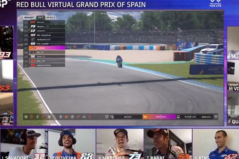 Momen Kocak MotoGP Virtual Spanyol, WiFi Mati, Quartararo 'Ngambek', Sampai Gangguan Petrucci