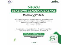 Baznas Buka Beasiswa S1 bagi Santri, Gratis UKT dan Uang Saku