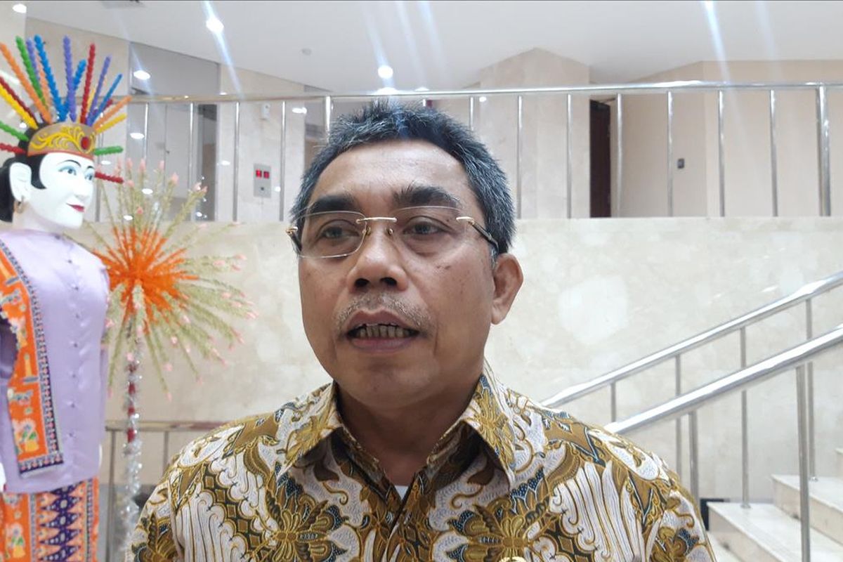 Ketua Fraksi PDIP DPRD DKI Jakarta Gembong Warsono di Gedung DPRD DKI Jakarta, Senin (15/7/2019)