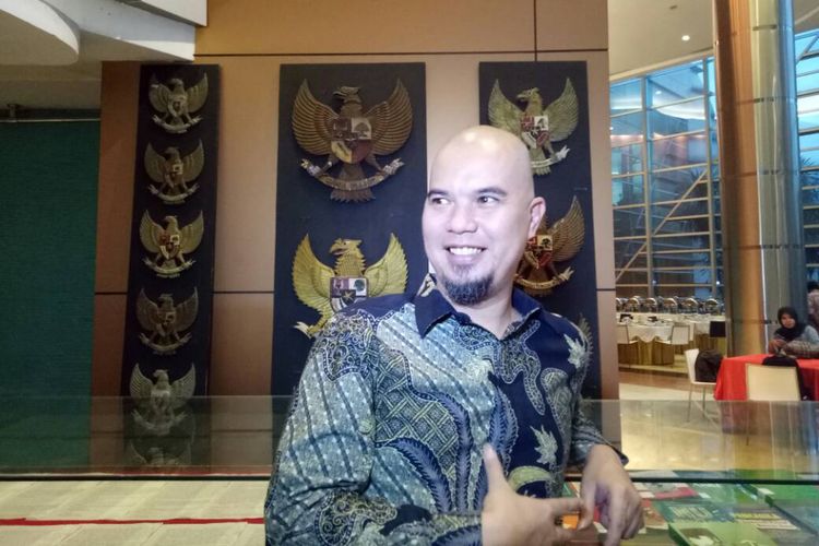 Ahmad Dhani diabadikan di Taman Ismail Marzuki, Jakarta Pusat, Kamis (1/6/2017).
