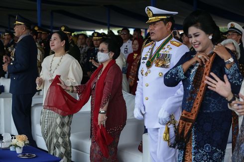 BERITA FOTO: Momen Megawati, Panglima TNI, dan Sejumlah Tokoh Berjoget di HUT Ke-77 TNI AU