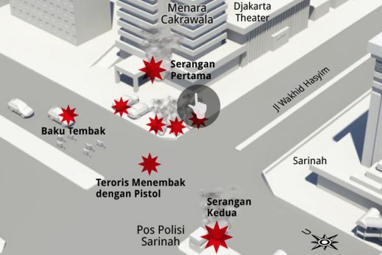 Infografik kronologi bom Thamrin. Kompas/PANDU/DICKY/ISMAWADI/REZA/EMILLE