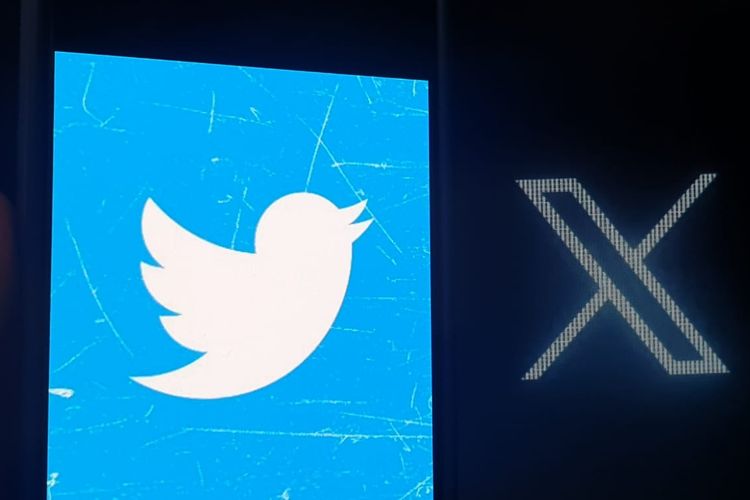 Elon Musk mengubahlogo Twitter dari burung ikonik Larry Bird menjadi X.