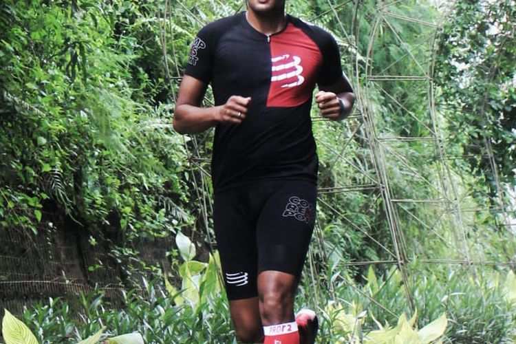 Guru Milang saat merampungkan sesi latihannya.