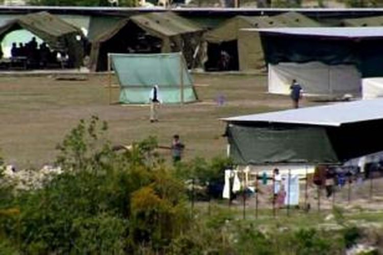 Suasana pusat detensi pencari suaka di Nauru 