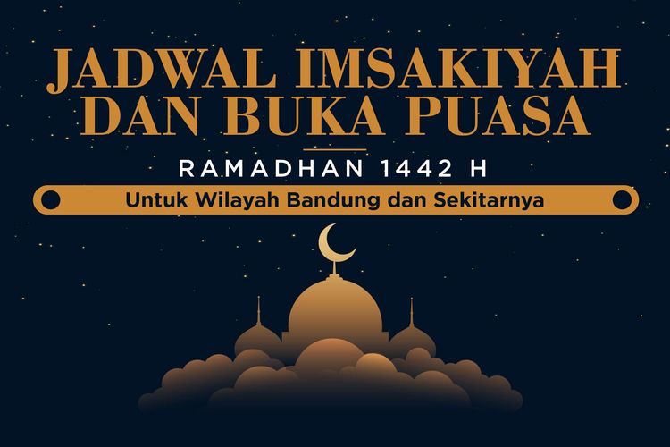 Jadwal Imsakiyah dan Buka Puasa Ramadhan 1442H/2021 untuk Wilayah Bandung dan Sekitanya