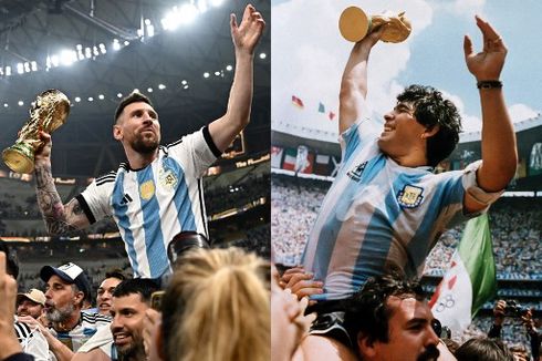 Perbedaan Messi dan Maradona Saat Bawa Argentina Juara Piala Dunia