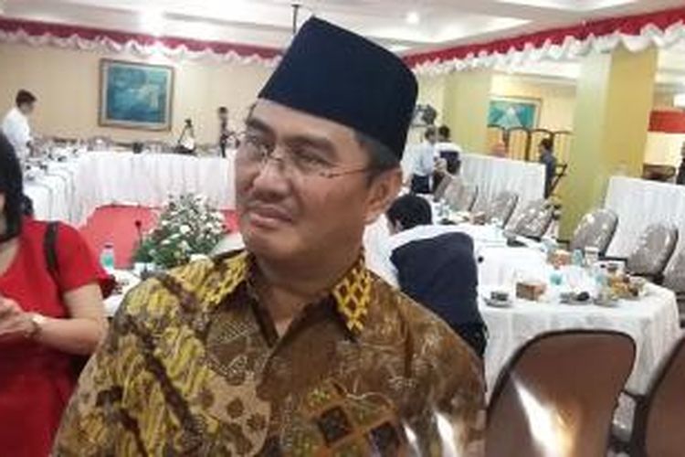 Mantan Ketua Mahkamah Konstitusi, Jimly Asshiddiqie saat ditemui di Kantor Pusat PP Muhamadiyah, Jakarta Pusat, Kamis (26/3/2015).