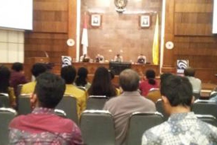 Suasana dialog yang dilakukan di Gedung Wisma Sabha kantor Gubernur Bali