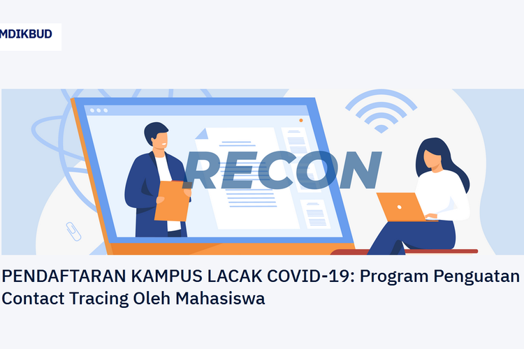 Pendaftaran relawan tracer Covid-19 bagi mahasiswa.