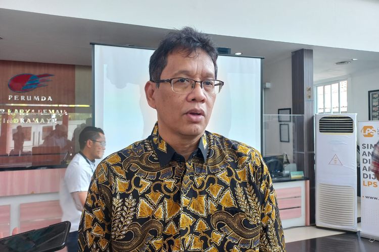 Ketua Dewan Komisioner LPS Purbaya Yudhi Sadewa saat ditemui di Indramayu, Jawa Barat, Rabu (25/10/2023)