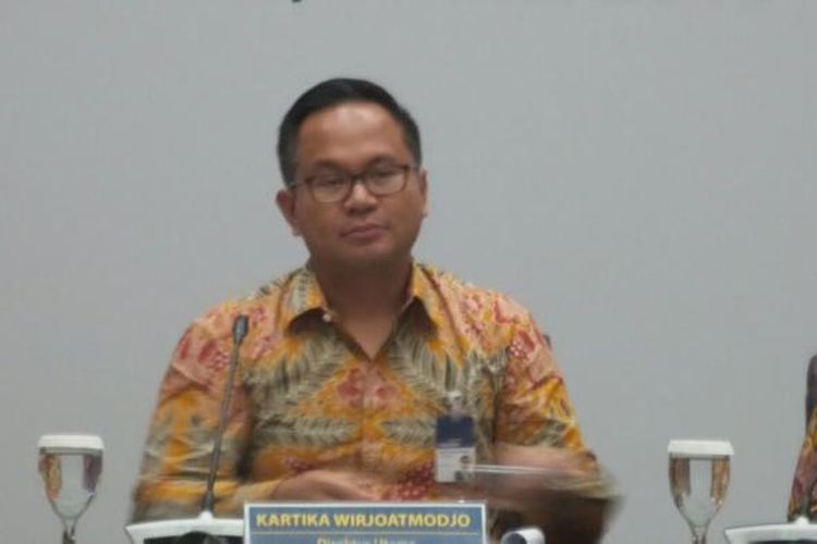 Direktur Utama PT Bank Mandiri (Persero) Tbk Kartika Wirjoatmodjo di Jakarta, Senin (16/5/2016)