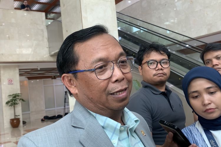 Sekretaris Jenderal Partai Demokrat Herman Khaeron saat ditemui di Gedung DPR RI, Senayan, Jakarta Pusat, Rabu (10/9/2025).