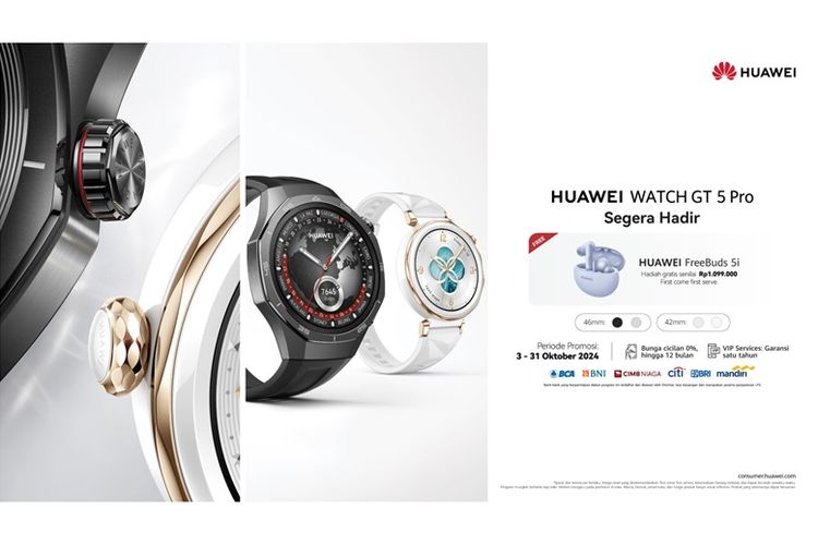 HUAWEI WATCH GT 5 Series Smartwatch Do It All yang Padukan Desain Mewah Klasik dengan Fitur Kebugaran dan Kesehatan Level PRO