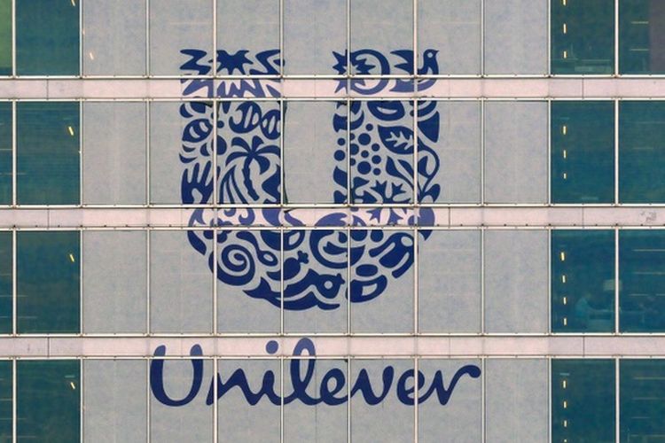 A photo of Unilever logo.