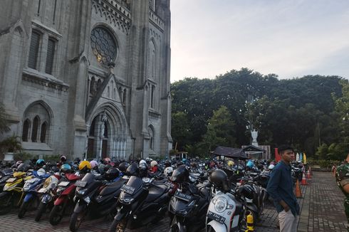 Jemaah Shalat Idul Fitri di Masjid Istiqlal Boleh Parkir di Katedral, Khusus Motor