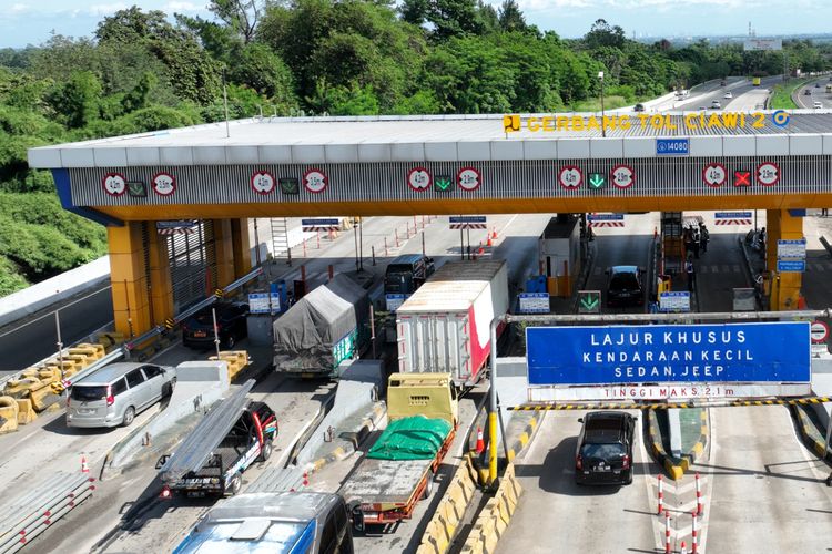 Gerbang Tol Ciawi 2 lokasi kecelakaan maut truk galon