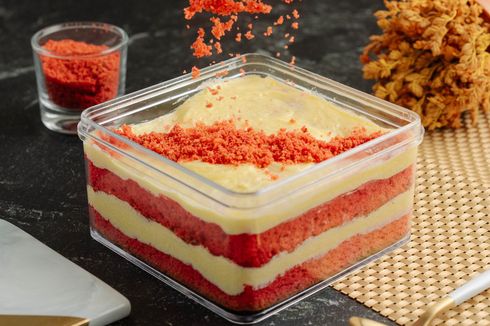 Resep Dessert Box Red Velvet Nougatine, Dessert Mewah Mudah Dibikin