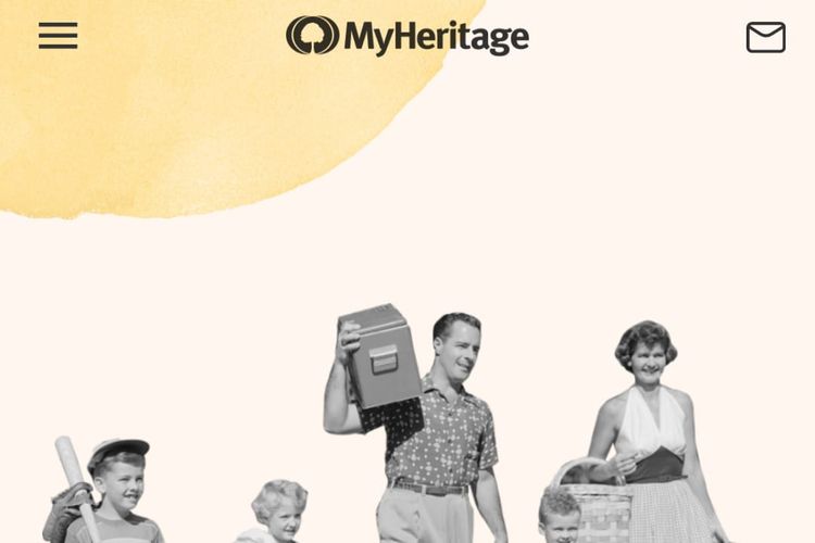 Tampilan layar aplikasi MyHeritage yang dapat mengubah foto diam menjadi hidup.