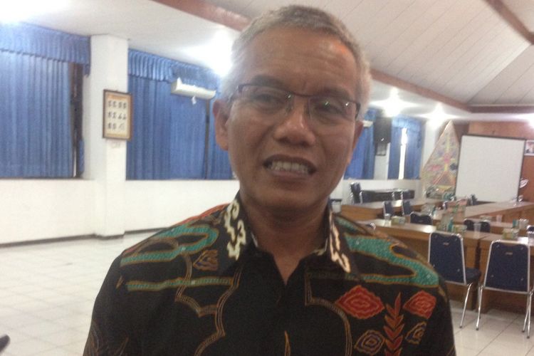 Ketua KPU Jawa Tengah Joko Purnomo saat ditemui di kantornya, Senin (25/6/2018)