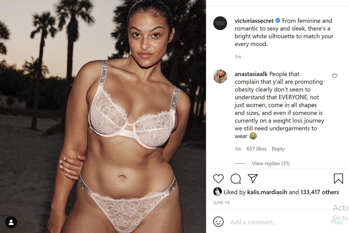 Victoria's Secret lakukan rebranding dengan memiliki model yang lebih inklusif