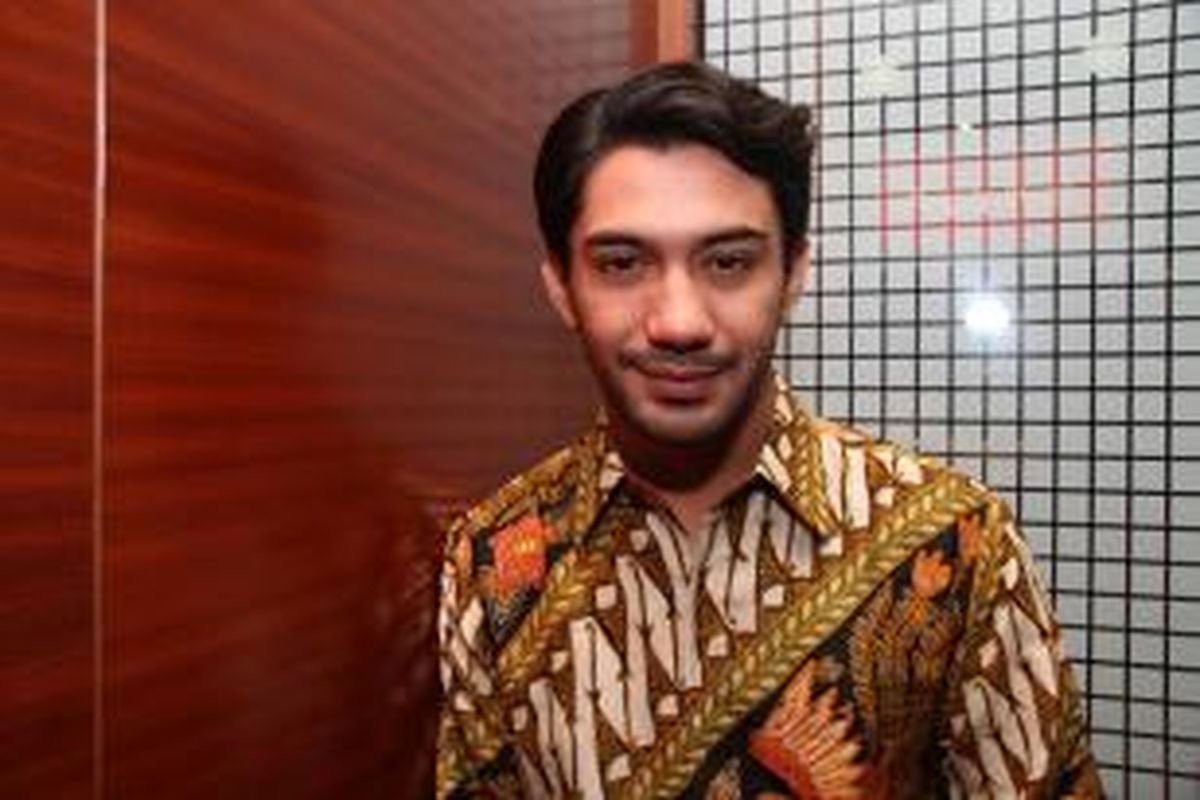 Reza Rahadian hadir dalam jumpa pers syukuran produksi film Guru Bangsa HOS Tjokroaminoto, yang dibintanginya, di XXI Lounge Plaza Senayan, Jakarta, Rabu (3/9/2014).