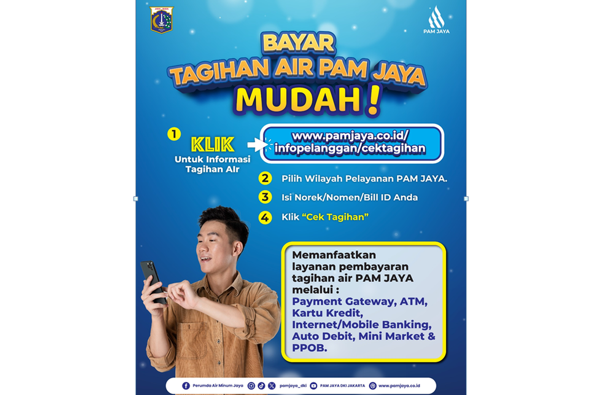 PAM JAYA mengingatkan pemudik untuk memastikan kondisi air aman di rumah selama mudik Lebaran 2025.