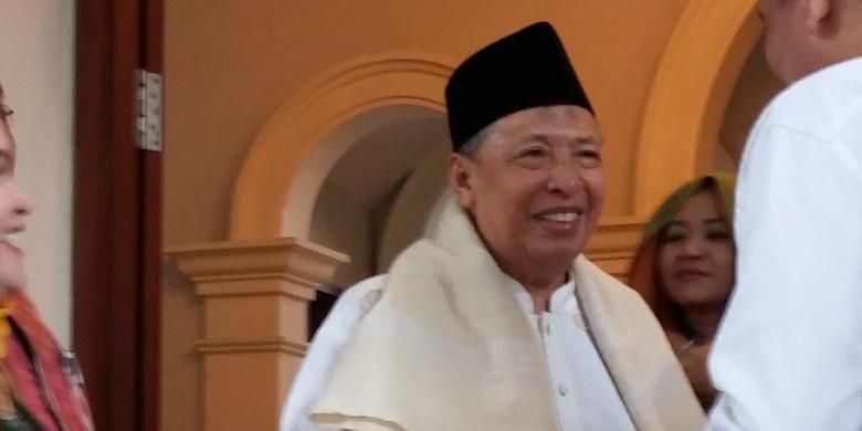Mantan Ketua Umum PPP Hamzah Haz, saat ditemui di kediamannya di Jalan Patra Kuningan, Jakarta Selatan, Rabu (11/2/2015).