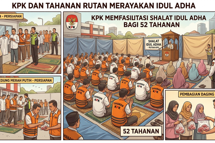 KPK Fasilitasi 52 Tahanan untuk Shalat Idul Adha dan Kunjungan Keluarga