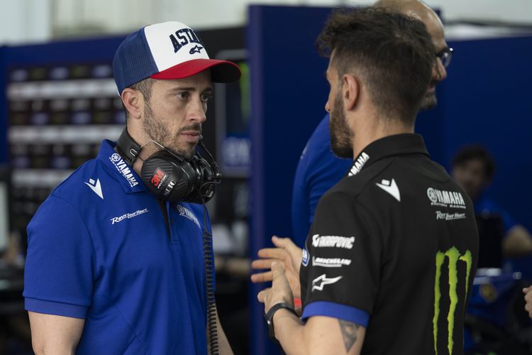 Andrea Dovizioso mengemban tugas baru bersama Yamaha sebagai pebalap tes dan penasihat performa pebalap
