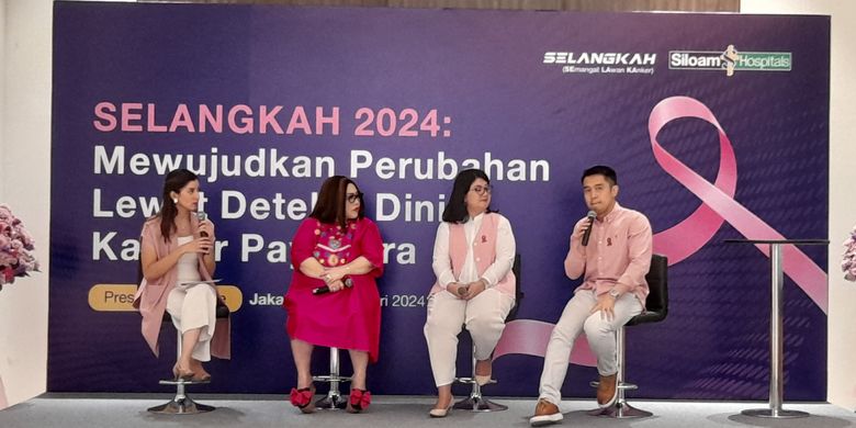 Grup RS Siloam meluncurkan program SELANGKAH 2024 berupa skrining payudara gratis untuk 50.000 wanita di Indonesia. 
