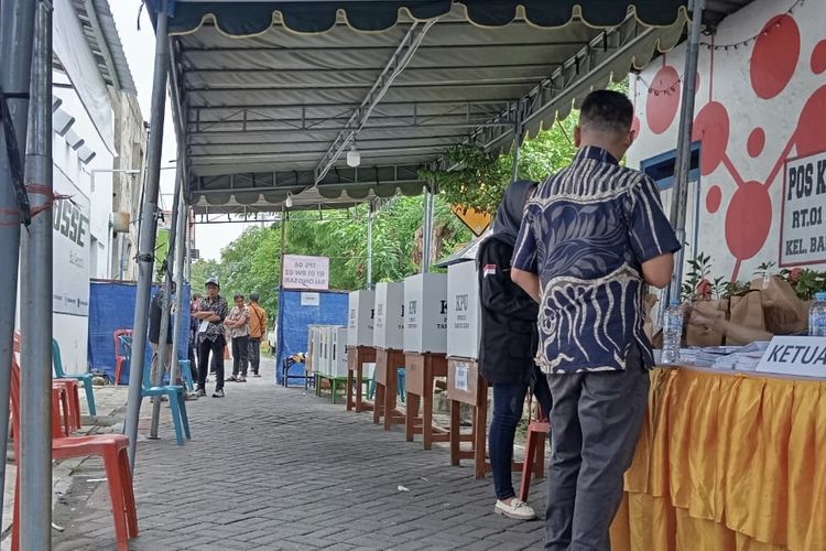 Salah satu TPS di Surabaya yang berpotensi gelar pemungutan suara ulang