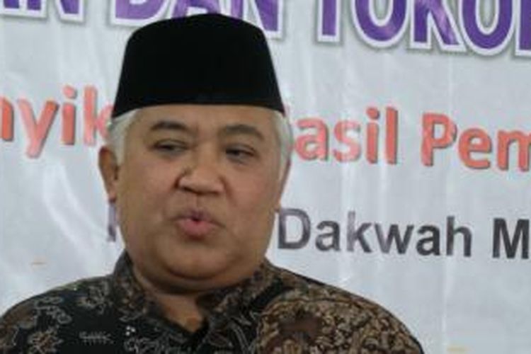 Ketua Umum Majelis Ulama Indonesia Din Syamsuddin.