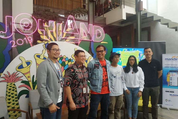 Acara jumpa pers Joyland Festival di Dia.Lo.Gue, Kemang, Jakarta Selatan, Selasa (3/12/2019).